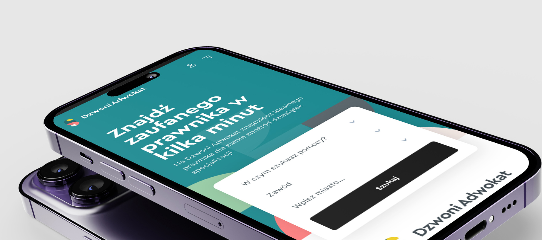 Szukanie zaufanego prawnika za pomocą aplikacji webowej Dzwoni Adwokat