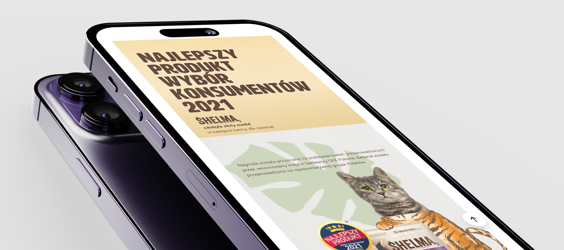 Mockup strony produktowej Rossmann & Shelma